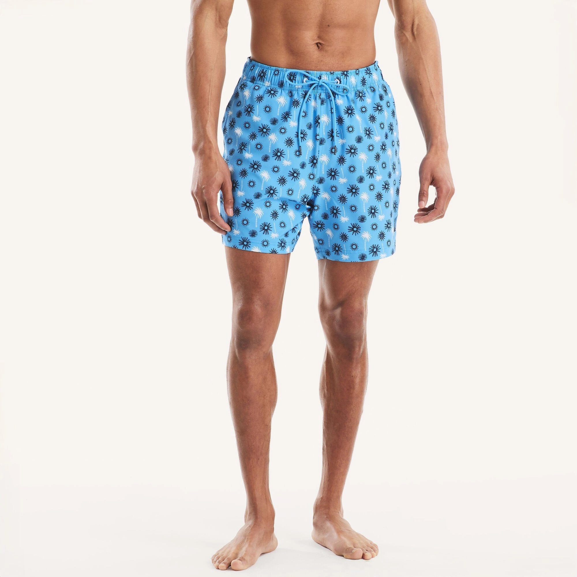 Nautica Mens 6" Printed Quick-Dry Swim