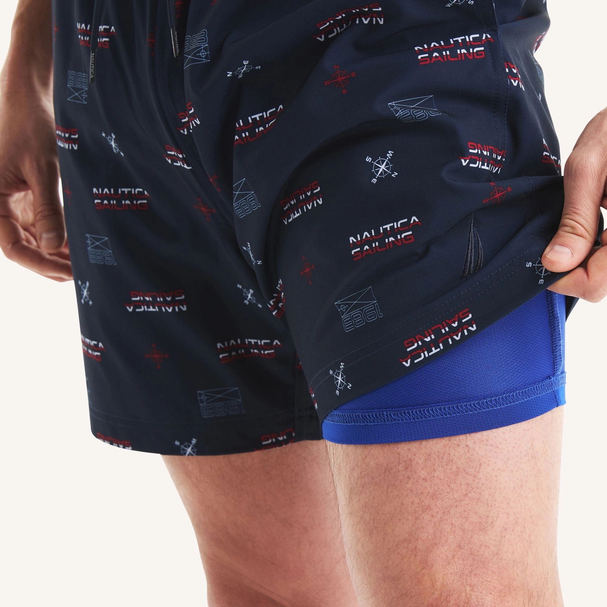 Nautica Mens 6" Quick-Dry Swim