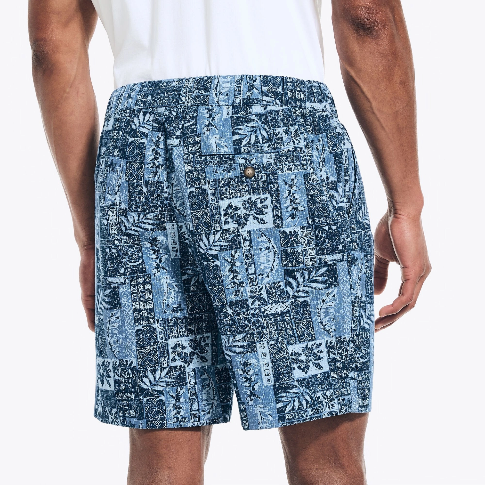 Nautica Mens 7" Pull-On Printed Boardwalk Short