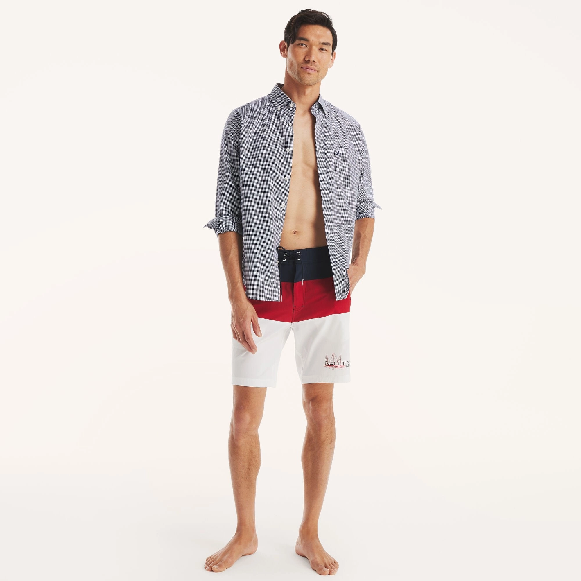 Nautica Mens 8.5" Board Quick-Dry Swim