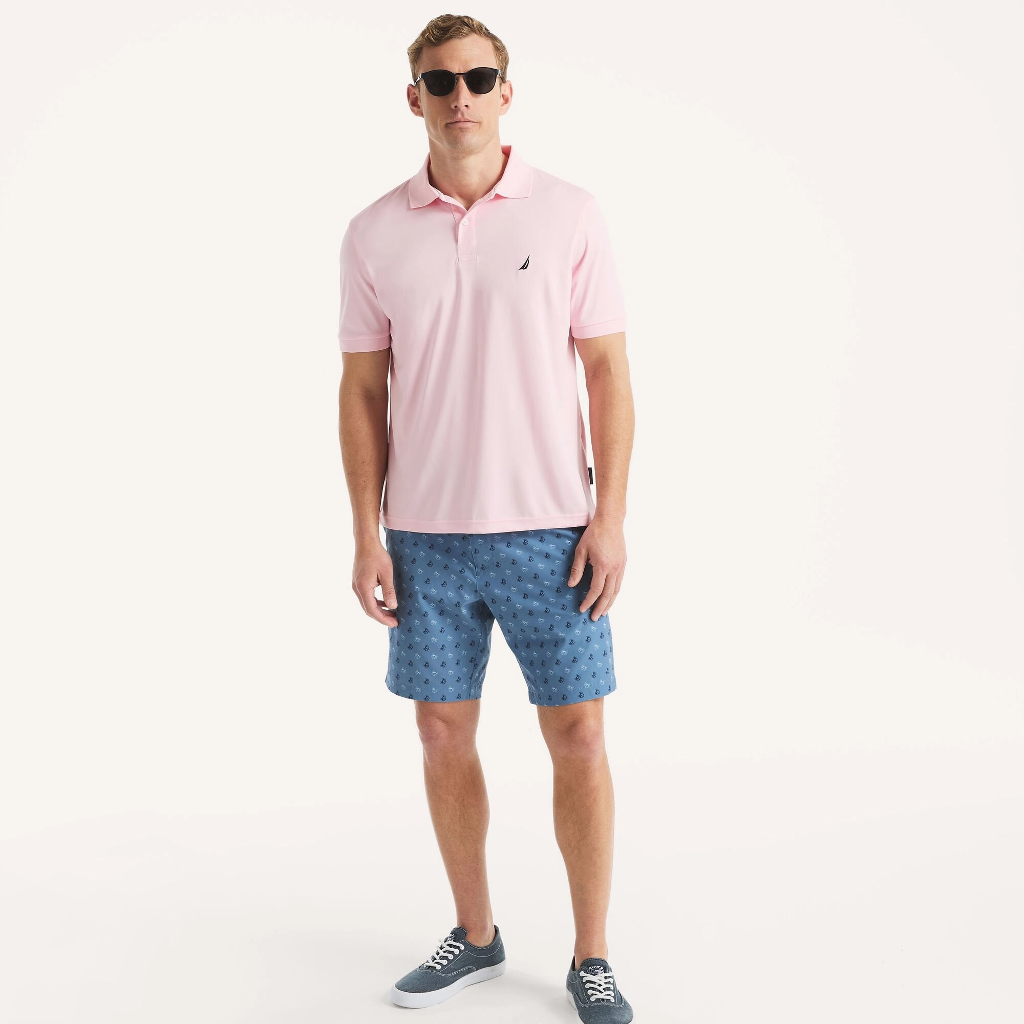 Nautica Mens 8.5" Navtech Printed Slim Fit Short