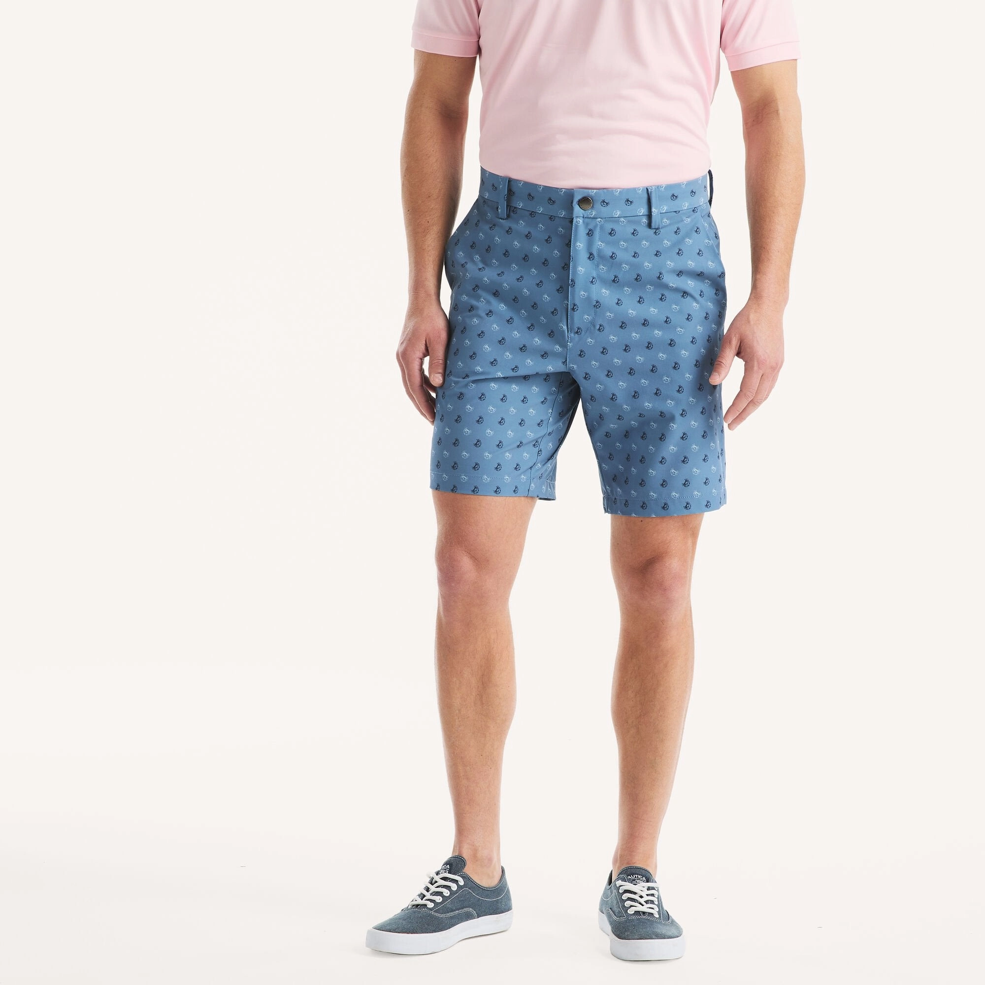 Nautica Mens 8.5" Navtech Printed Slim Fit Short