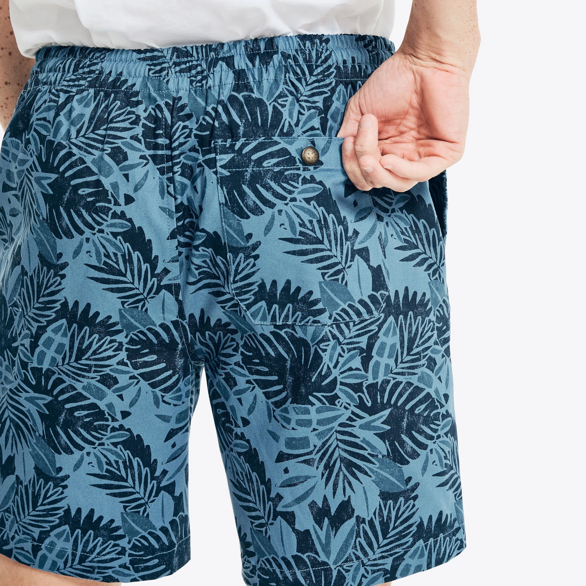Nautica Mens 8" Printed Pull-On Short