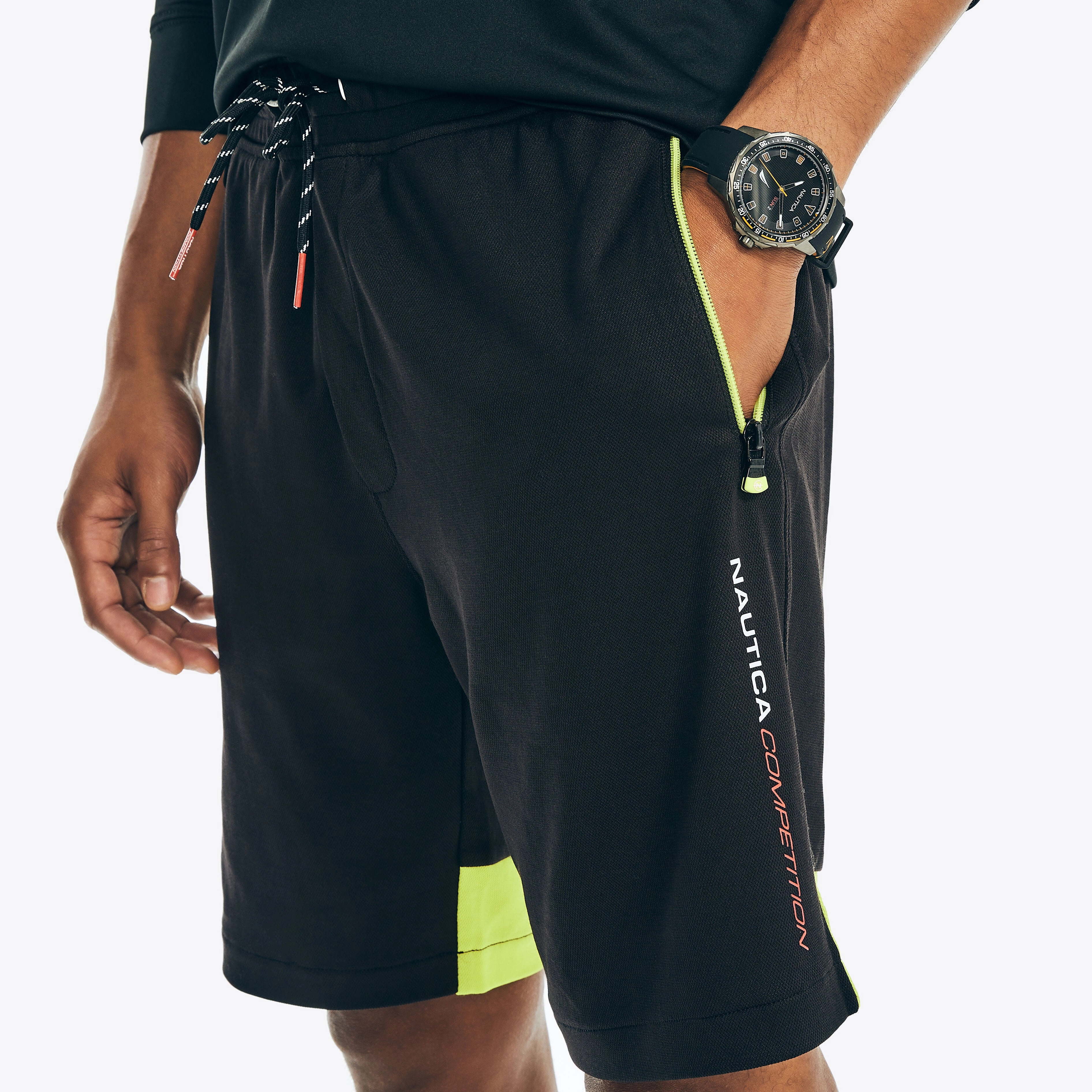Nautica Mens Big & Tall Sustainably Crafted Competition 9" Colorblock Short