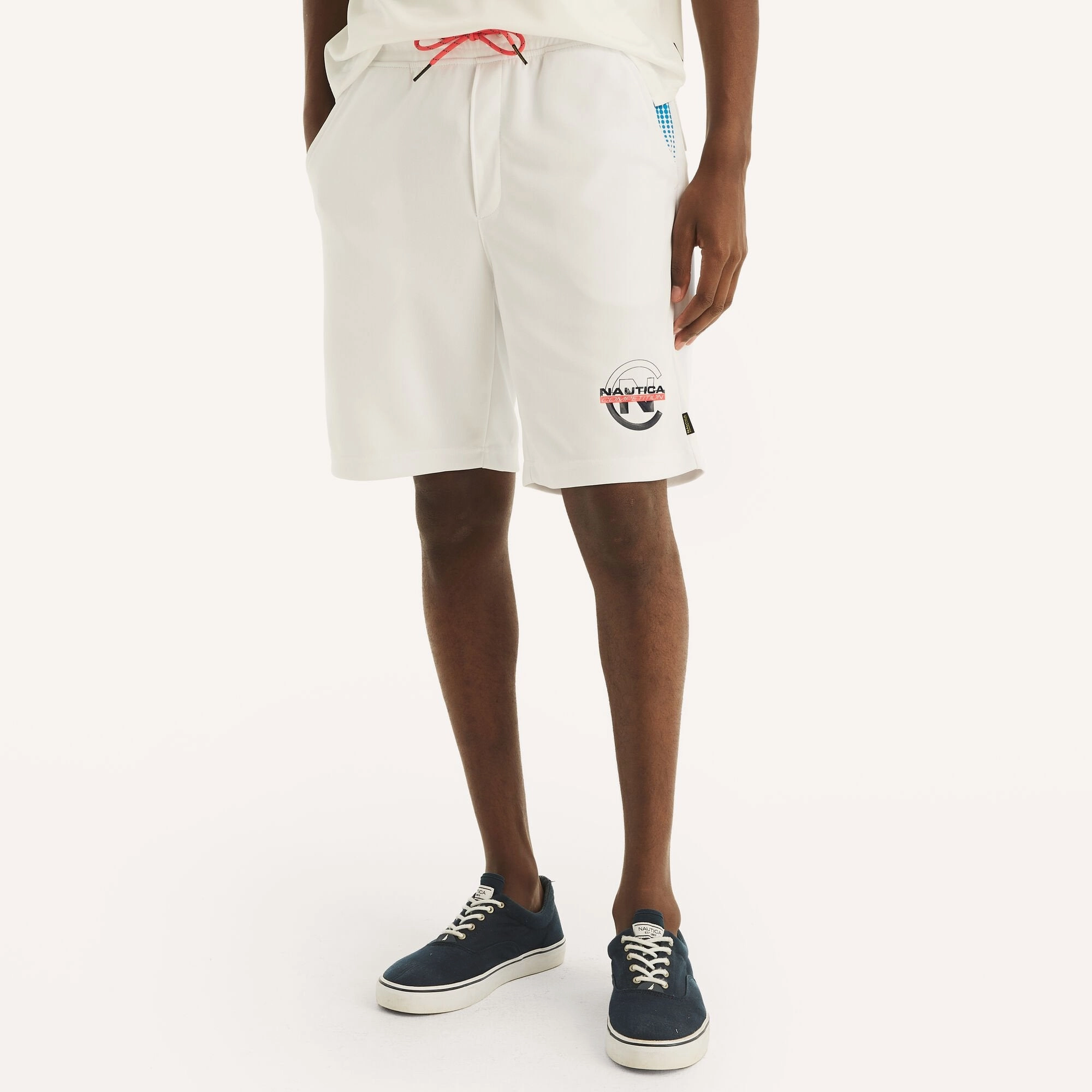Nautica Mens Competition Sustainably Crafted 9" Printed Short