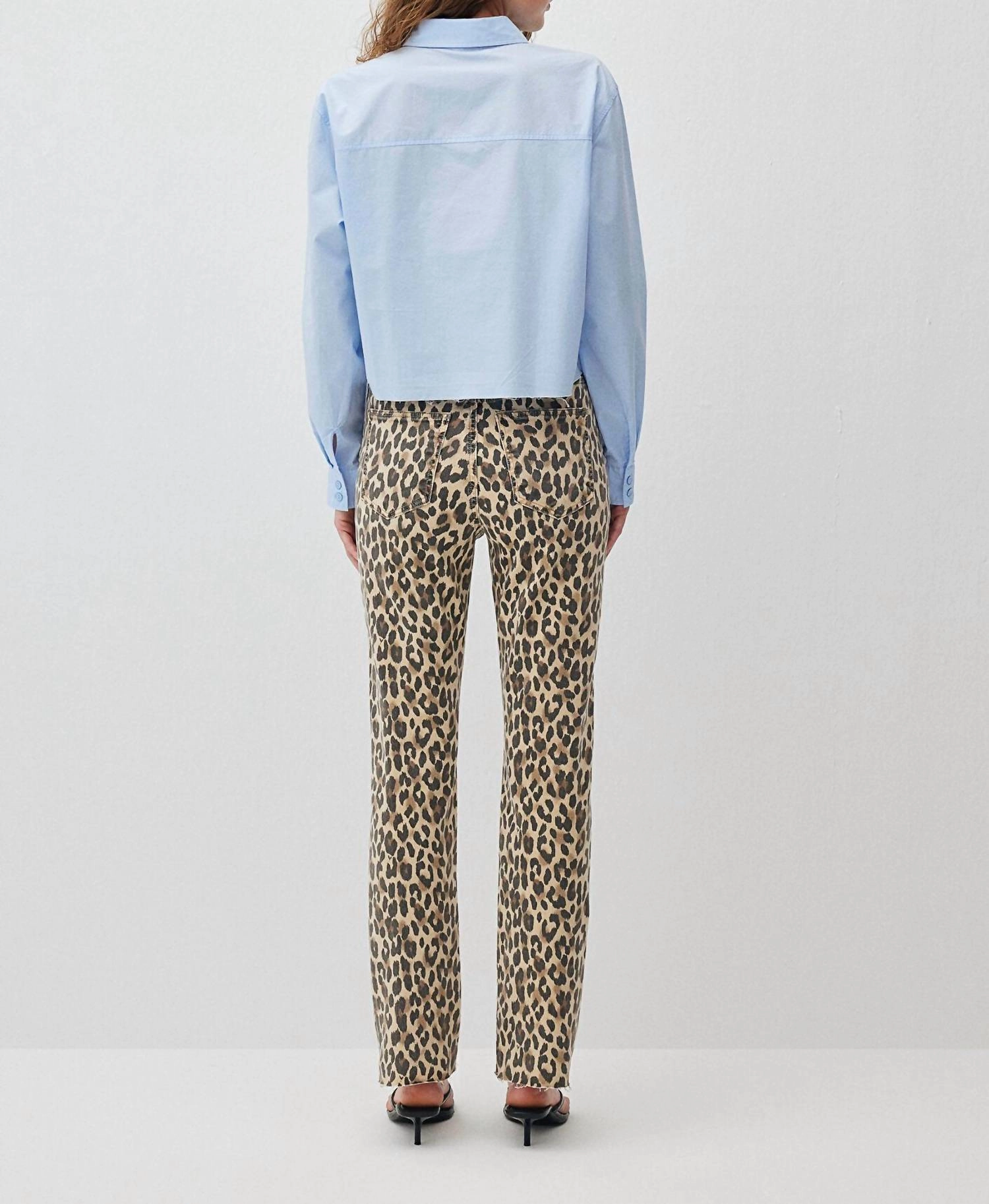 New York Leopard Denim Jeans