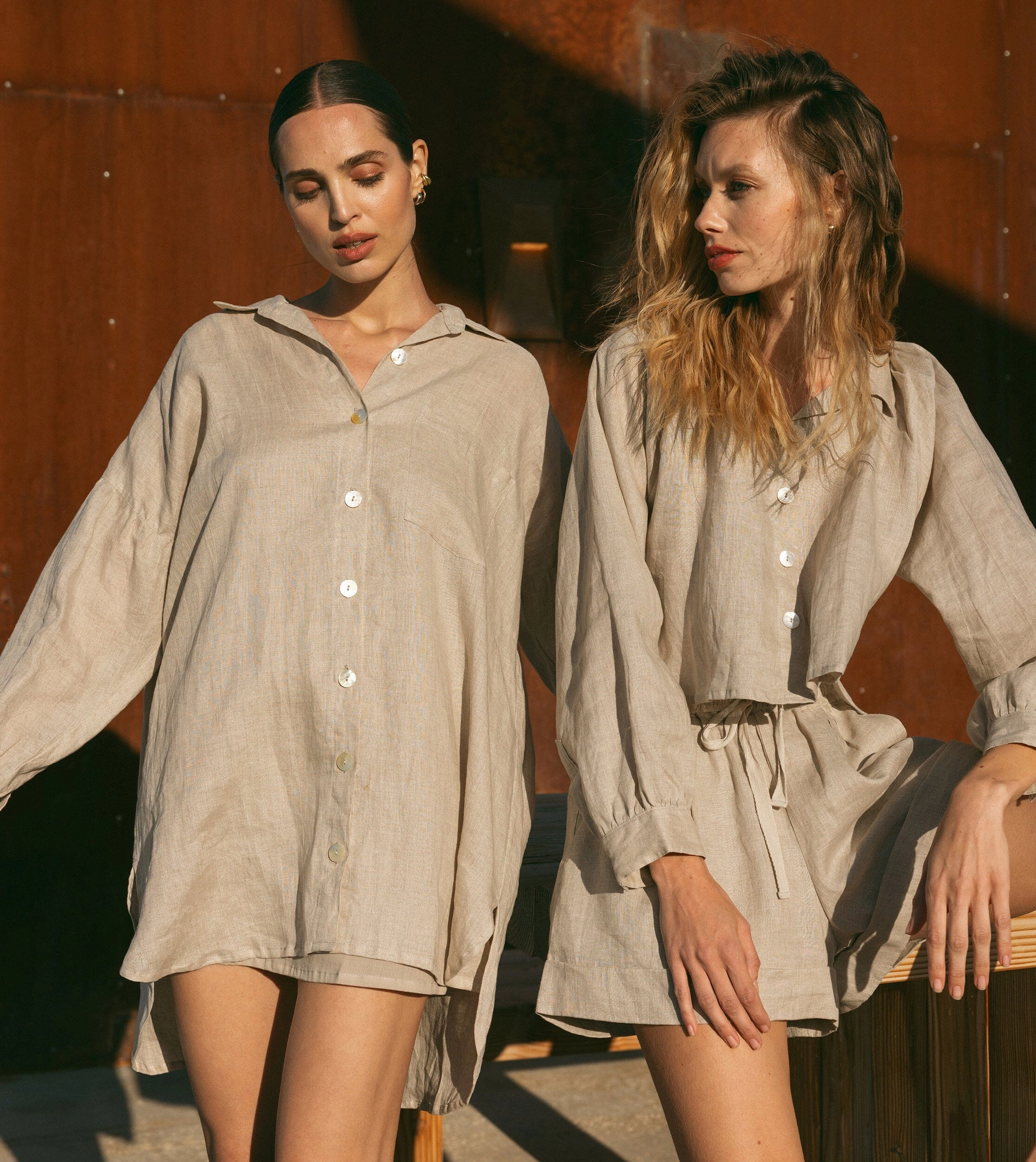 Nusa Button Up | Oatmeal