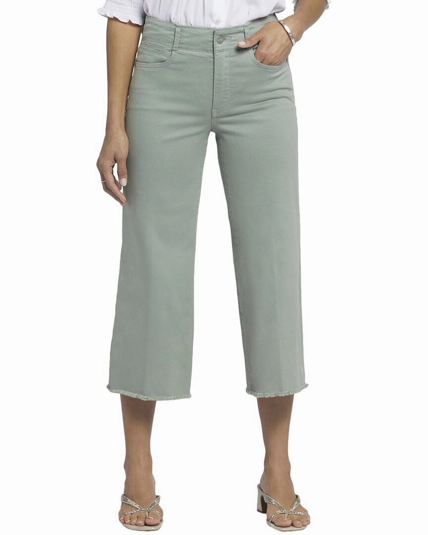 NYDJ Petite Brigitte Lily Pad High-Rise Wide Leg Jean