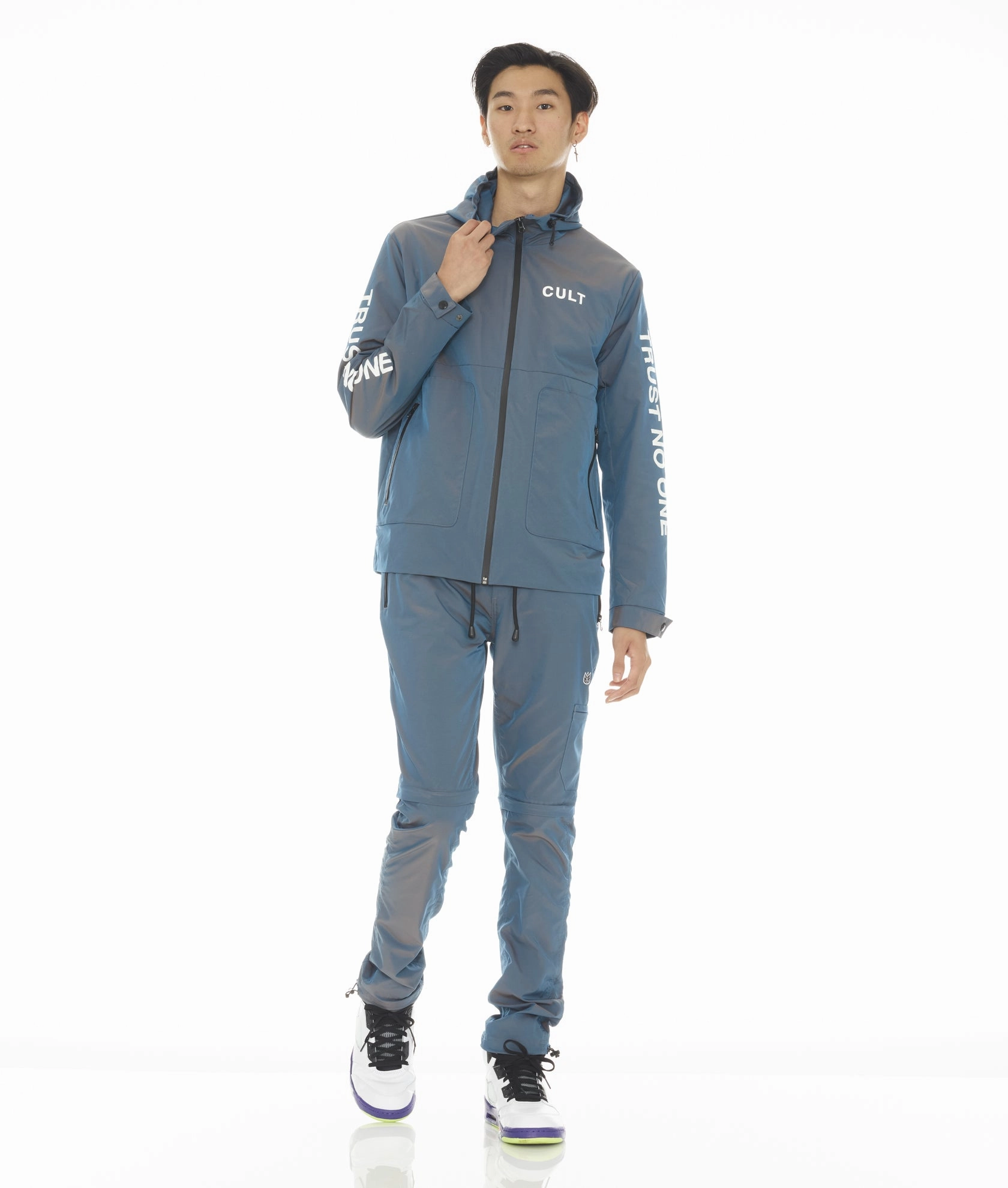 NYLON PANT IN SEAFOAM