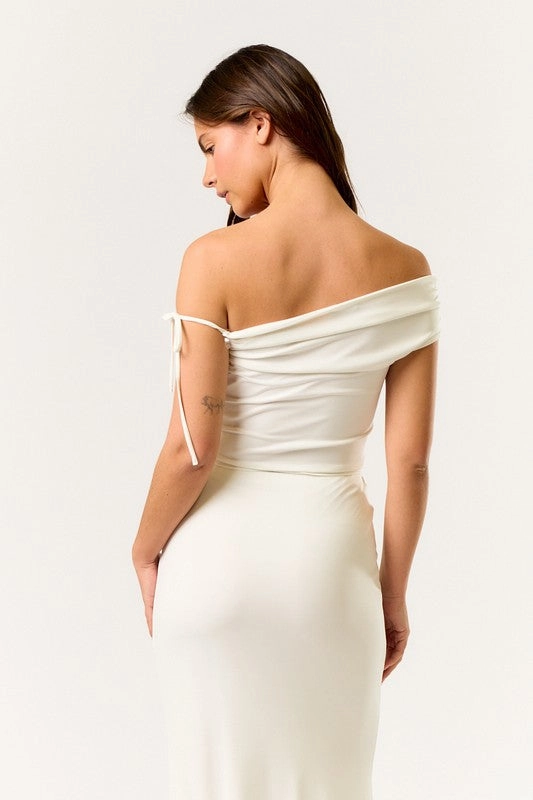 Ocean Mist Off Shoulder Top