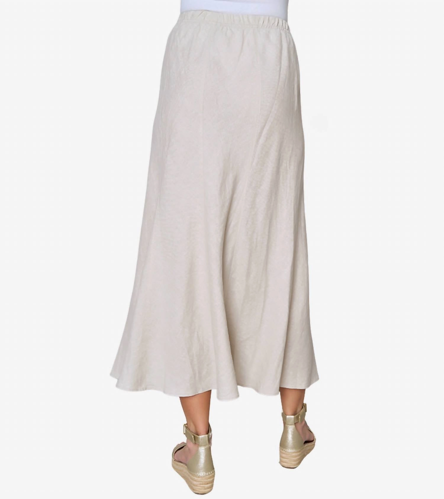 On The Move Skirt In Flax
