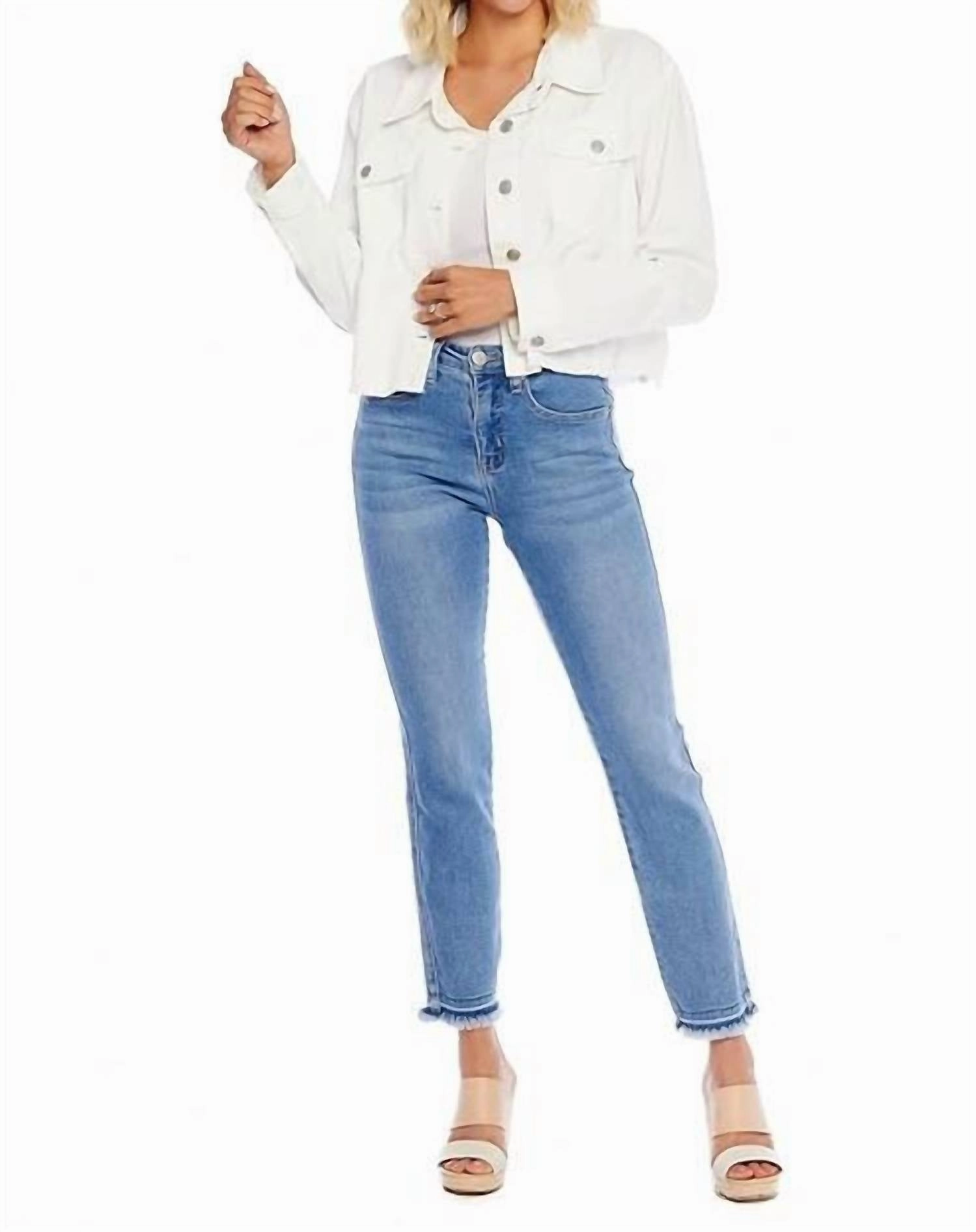 Opal Straight Leg Jeans In Blue