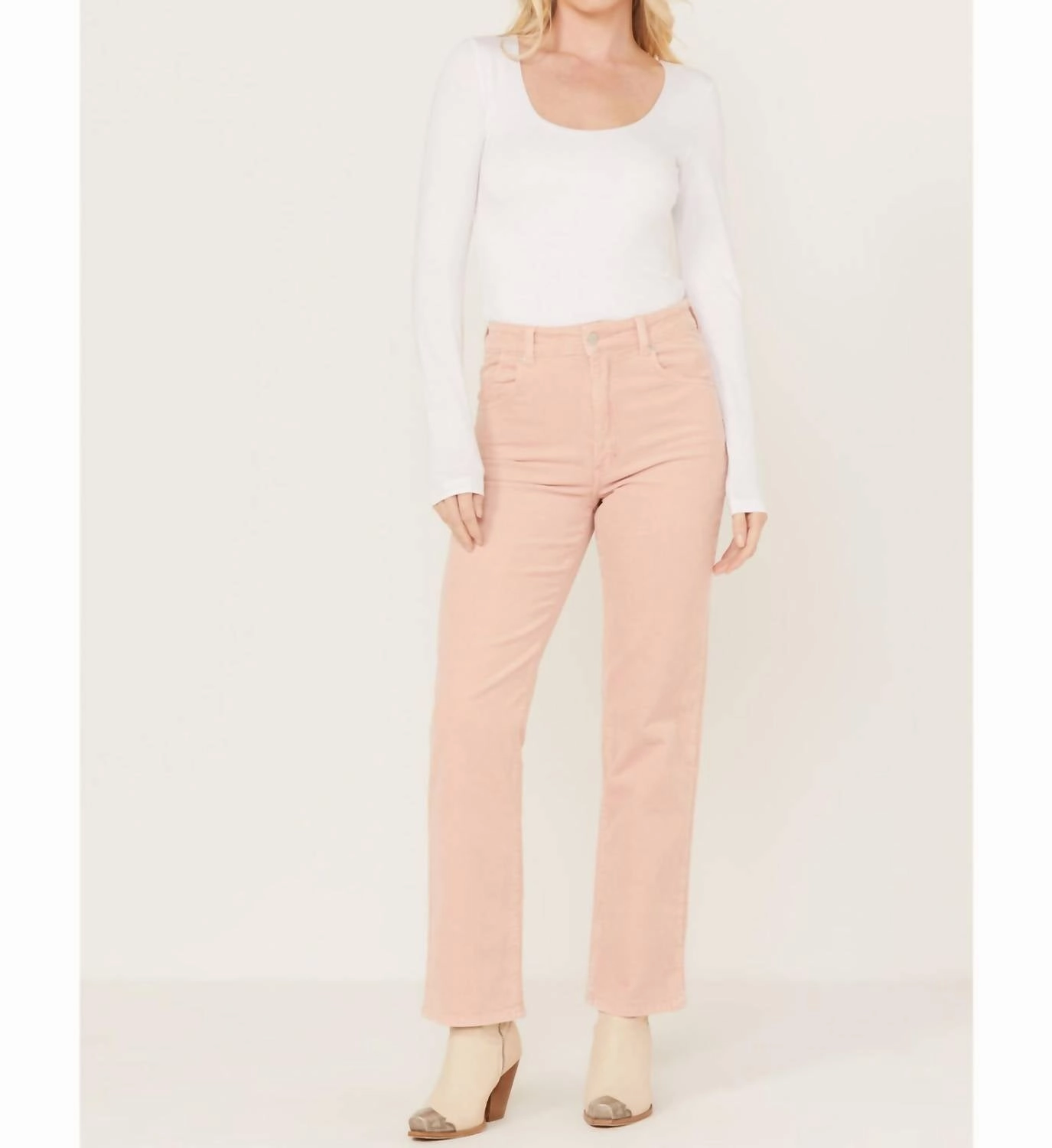 Original Straight Pants In Pink Peony