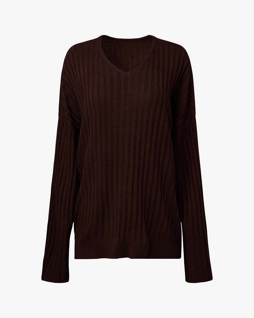 Oversized V Neck Sweater