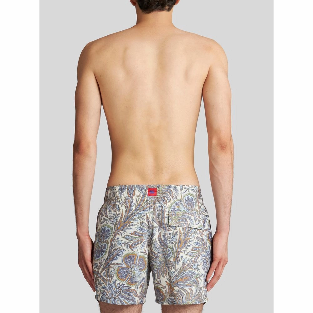 PAISLEY FOLIAGE DESIGN SWIM SHORTS