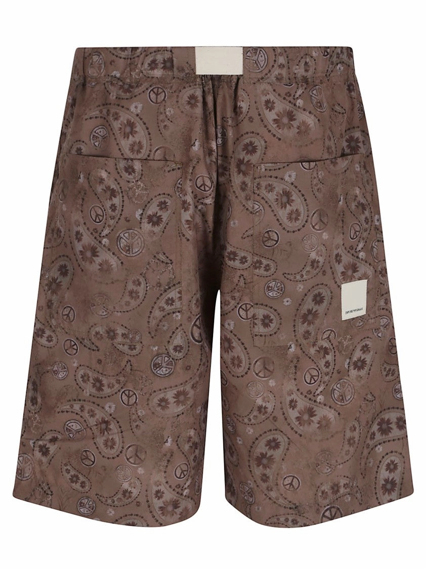 Paisley Patterned Bermuda Shorts