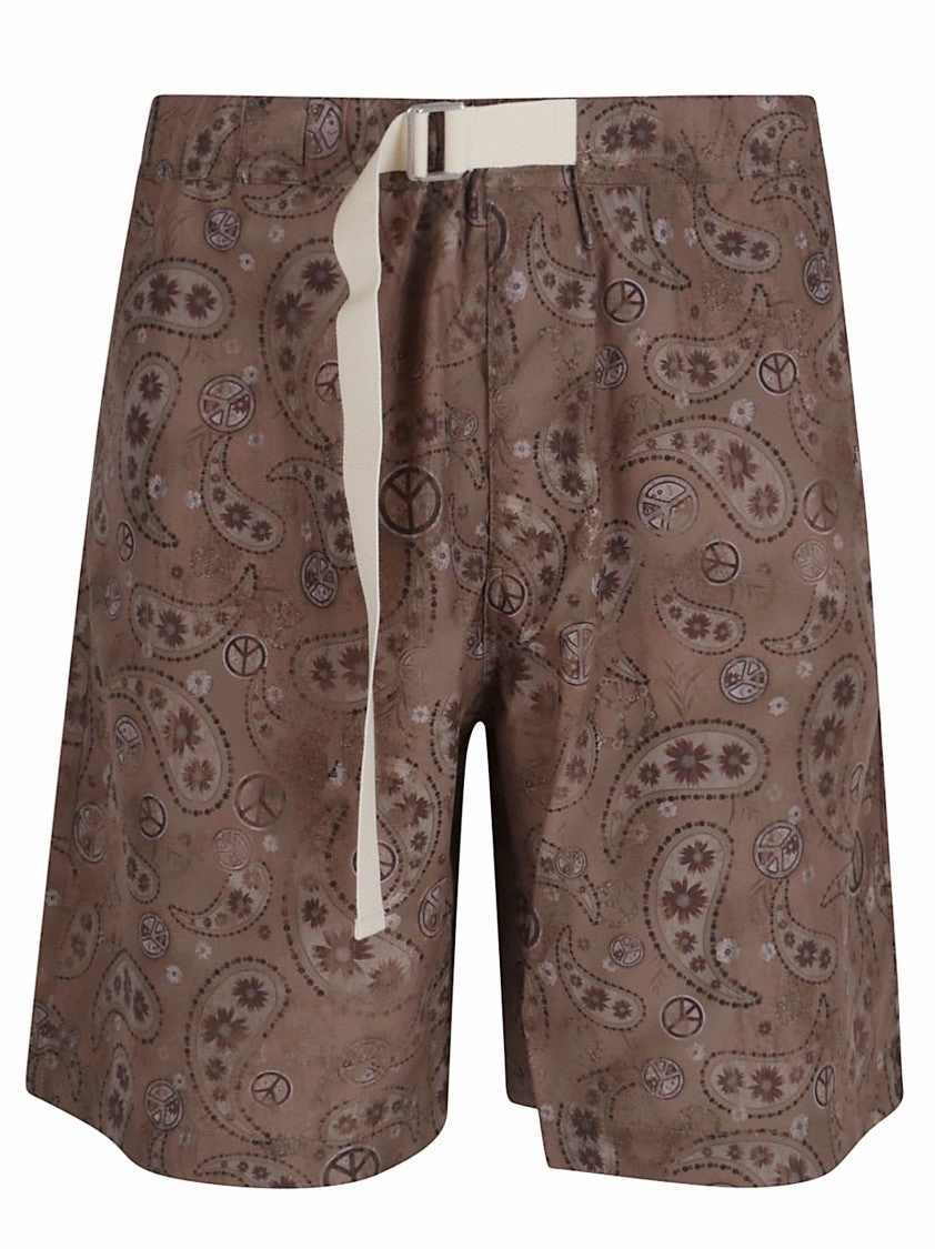 Paisley Patterned Bermuda Shorts