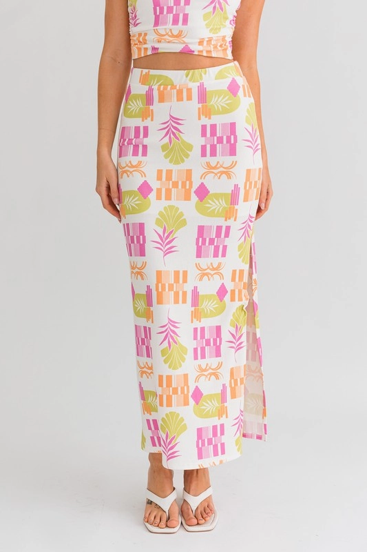 Palm Springs Party Midi Skirt - Extra Small