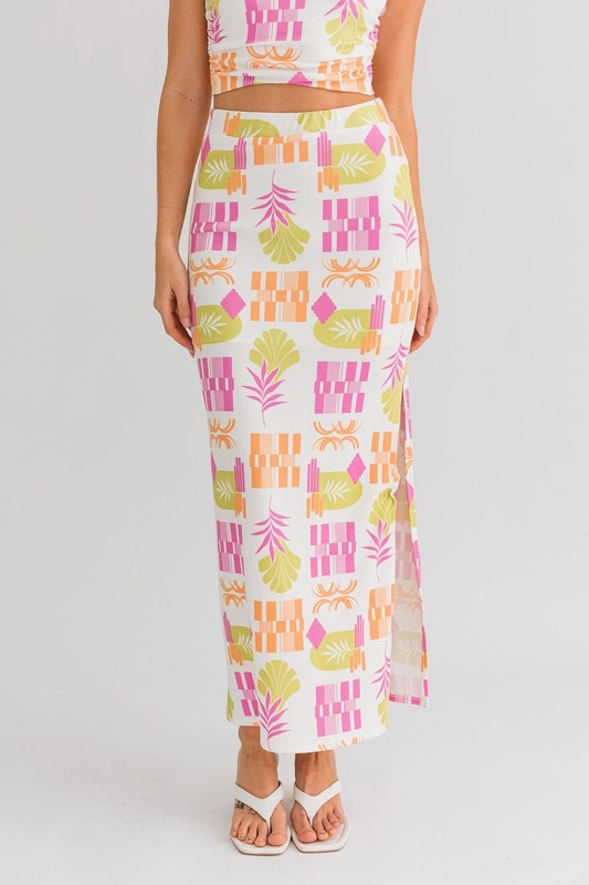 Palm Springs Party Midi Skirt - Extra Small