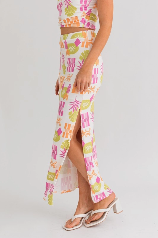 Palm Springs Party Midi Skirt - Extra Small