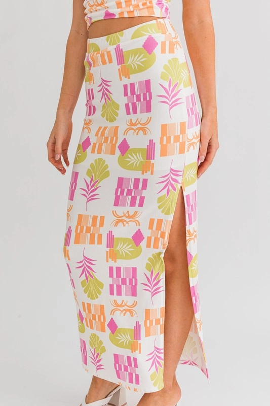 Palm Springs Party Midi Skirt - Extra Small