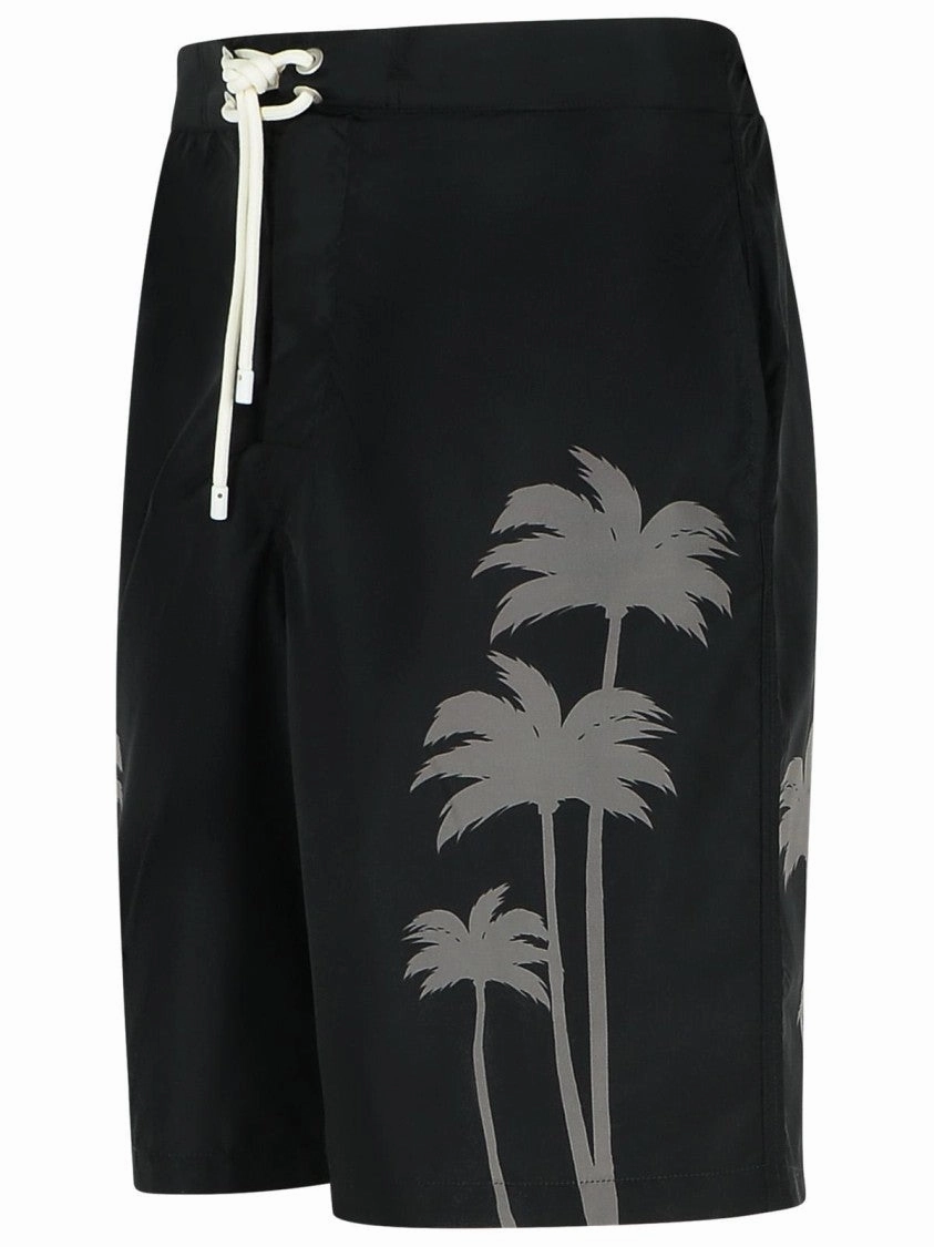 Palms' Black Polyester Swimsuit