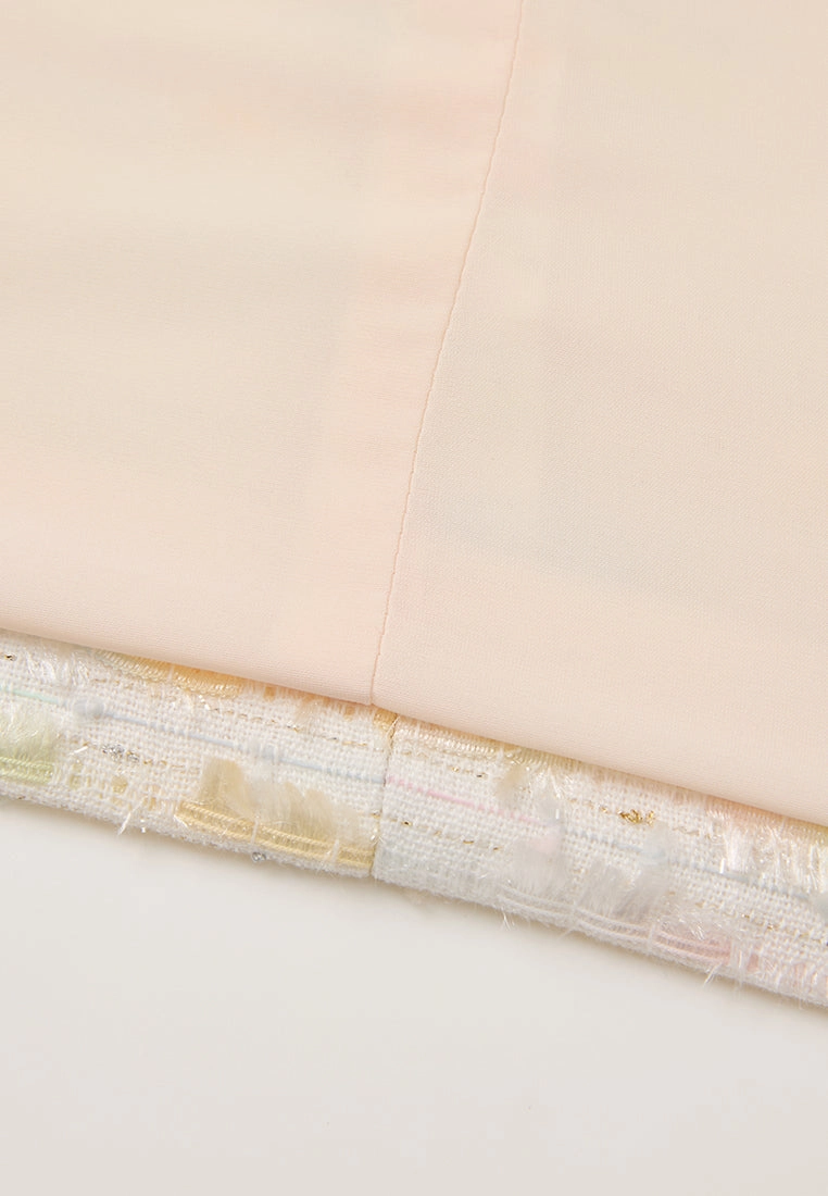 Patched-pocket Frayed-detail Crystal-trim Waistcoat