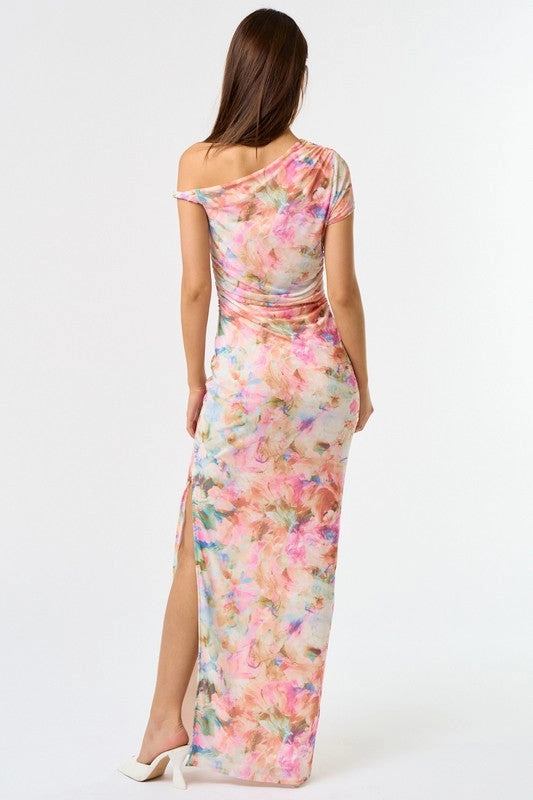 Perfect Muse Off The Shoulder Maxi Dress