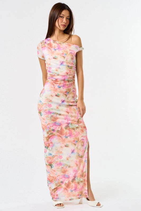 Perfect Muse Off The Shoulder Maxi Dress