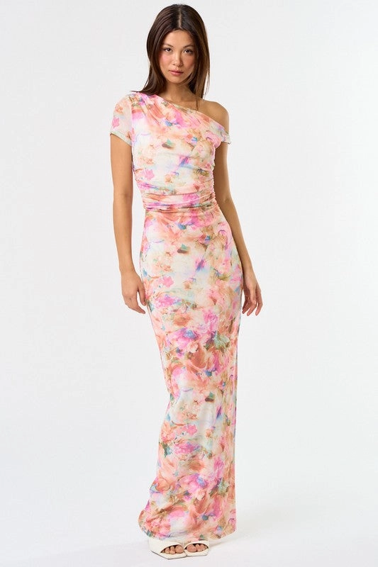 Perfect Muse Off The Shoulder Maxi Dress