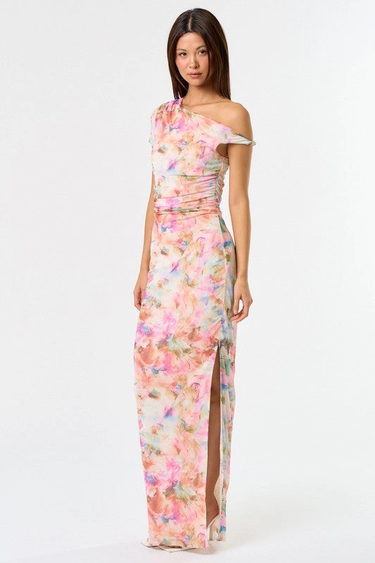 Perfect Muse Off The Shoulder Maxi Dress