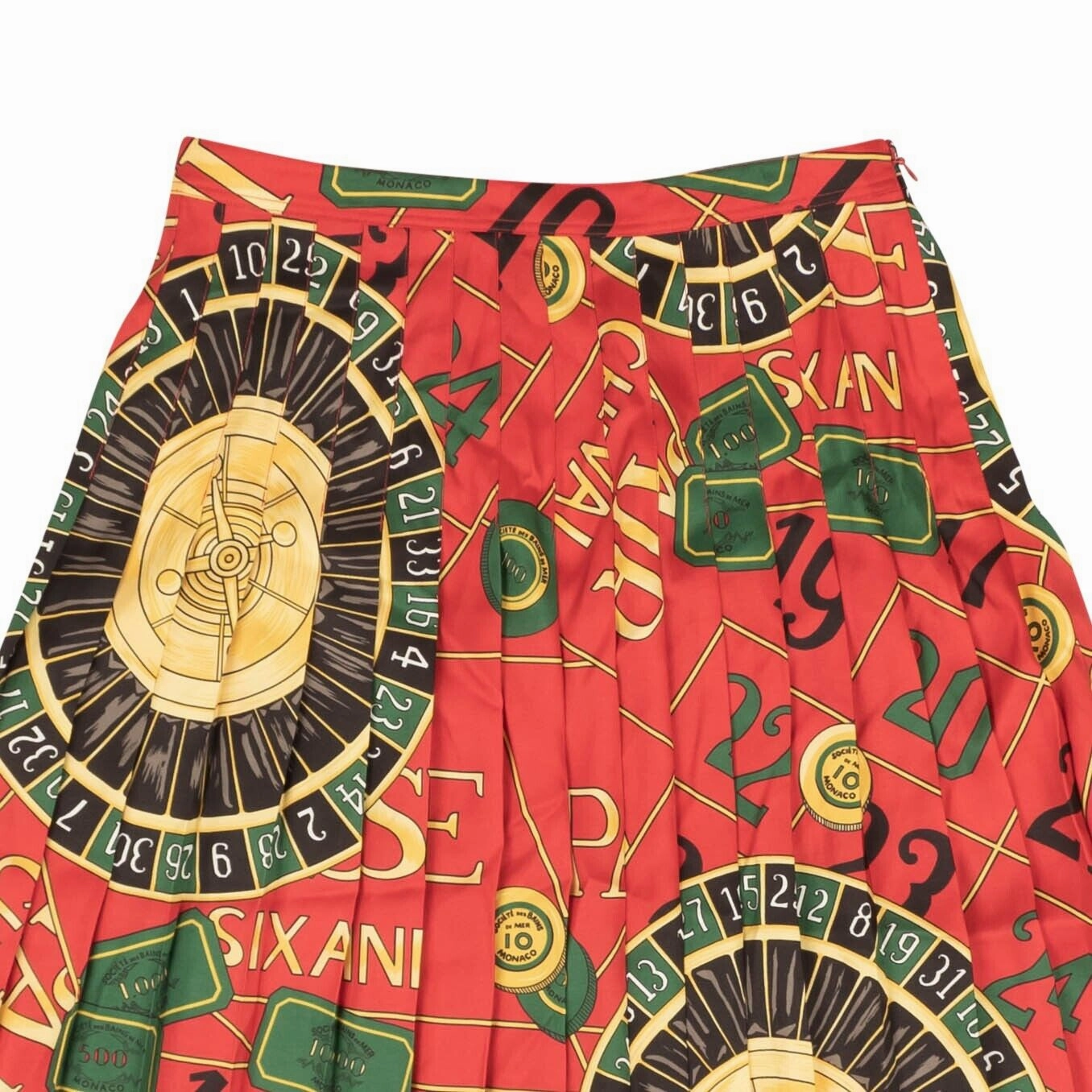 Polo By Ralph Lauren Pleated Reissue Print Long Skirt - Red