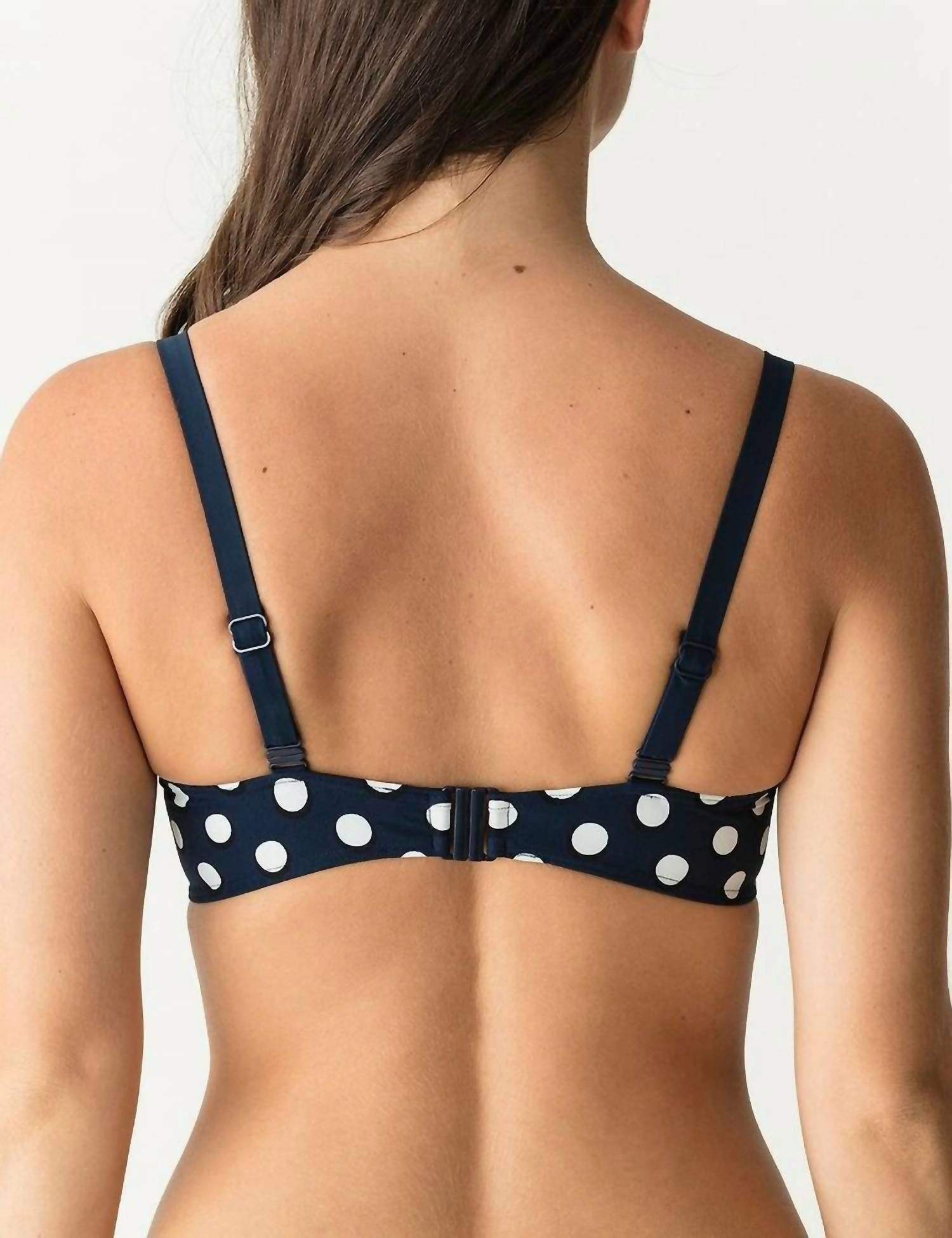 Pop Padded Full Cup Bikini Top In Blue Eclipse