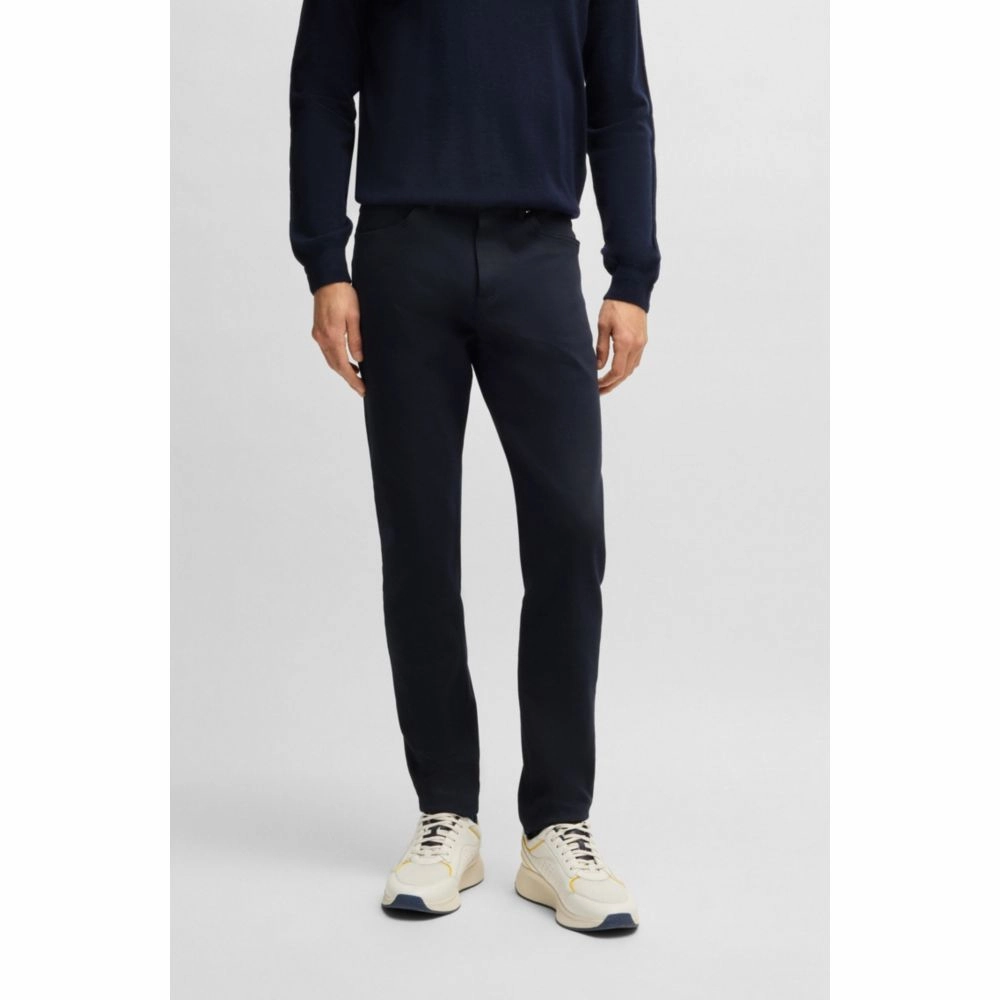 Porsche x  tapered-fit jeans in blue performance-stretch denim