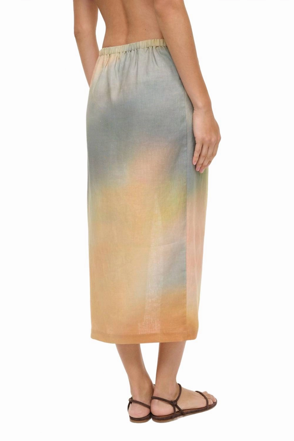Porto Line Skirt In Pastel Clouds