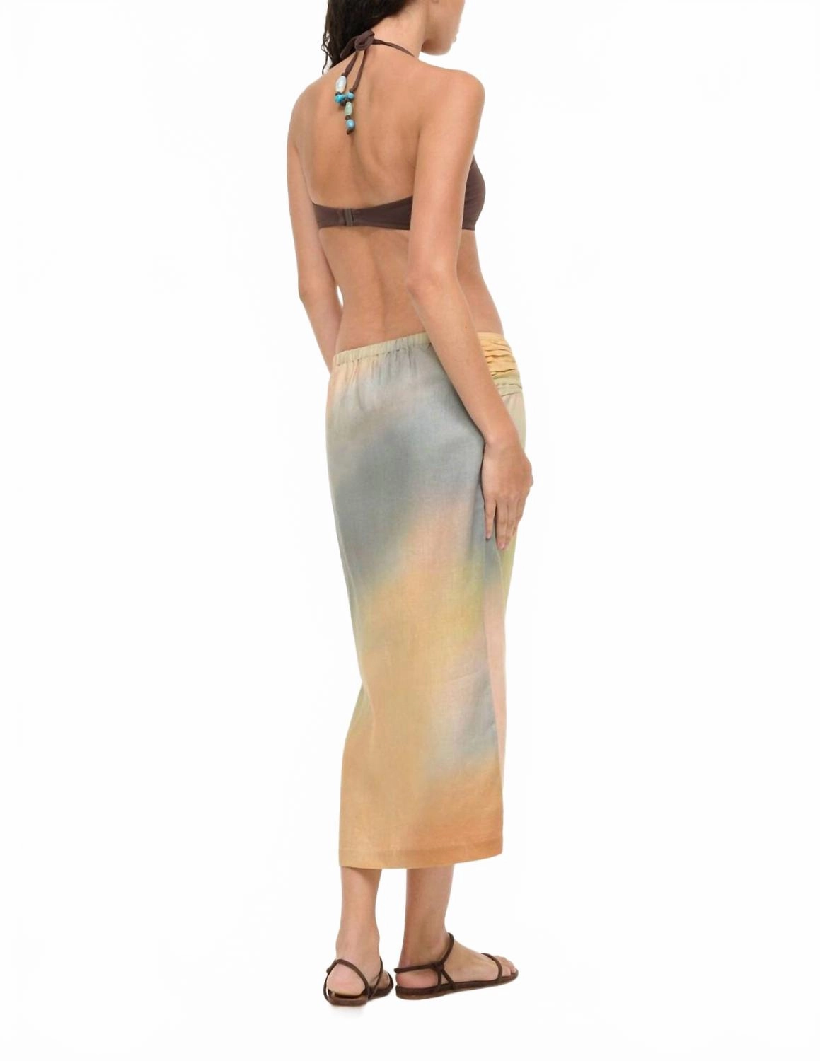 Porto Line Skirt In Pastel Clouds