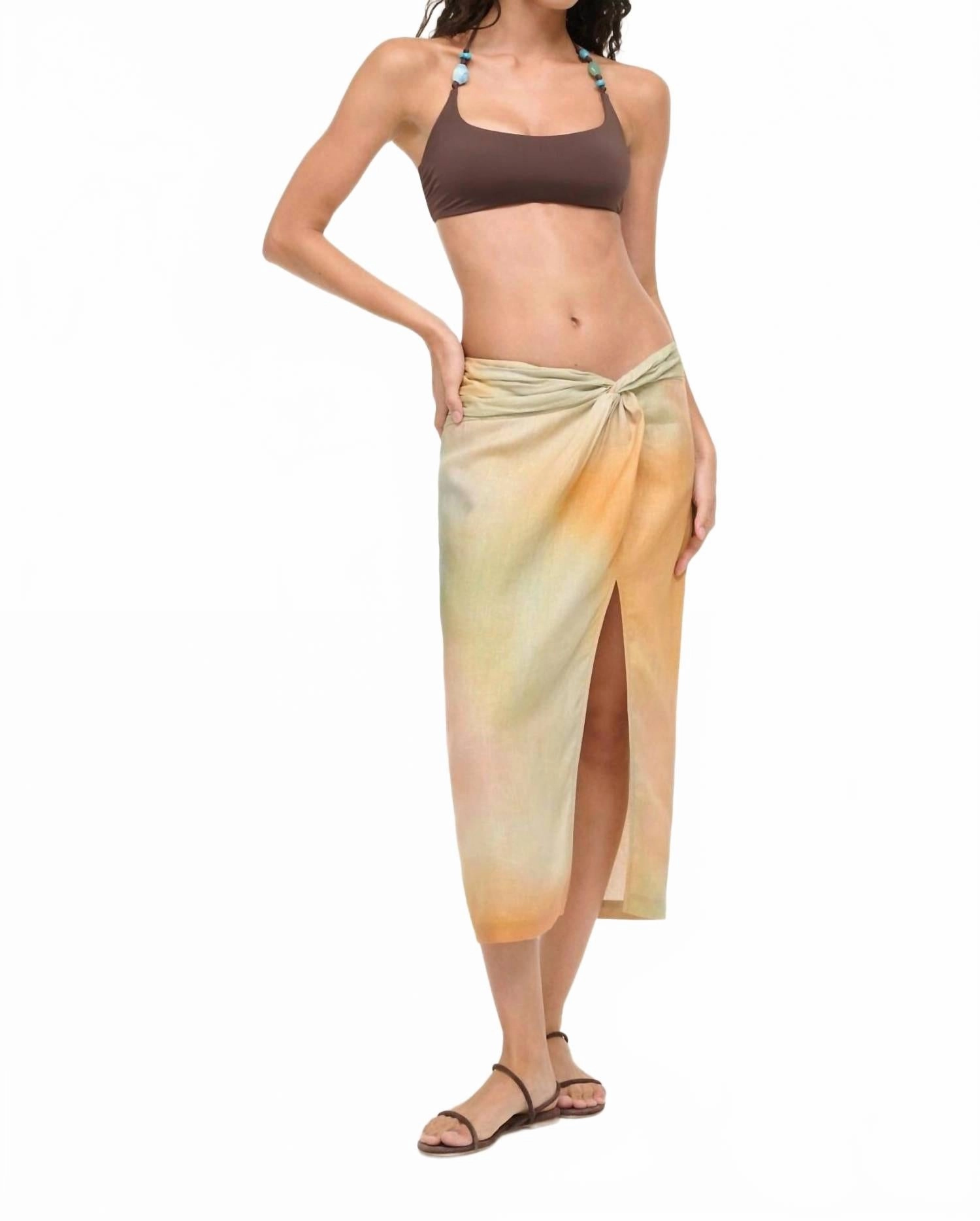 Porto Line Skirt In Pastel Clouds