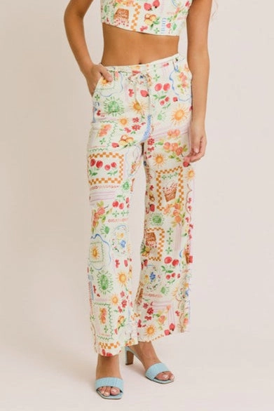 Portofino Summer Market Linen Pants
