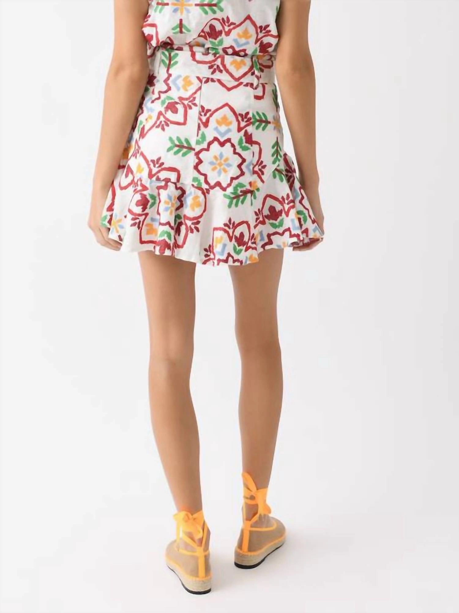 Prairie Mini Skirt In Fiesta Medallion