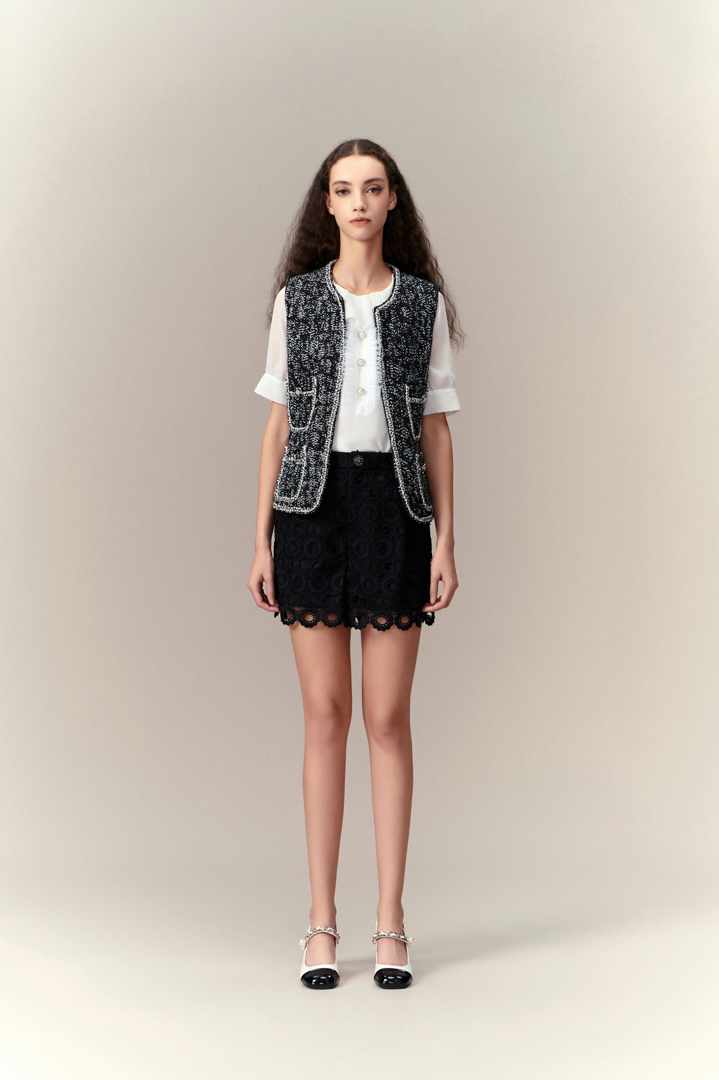 Prestige Patch-pocket Tweed Vest