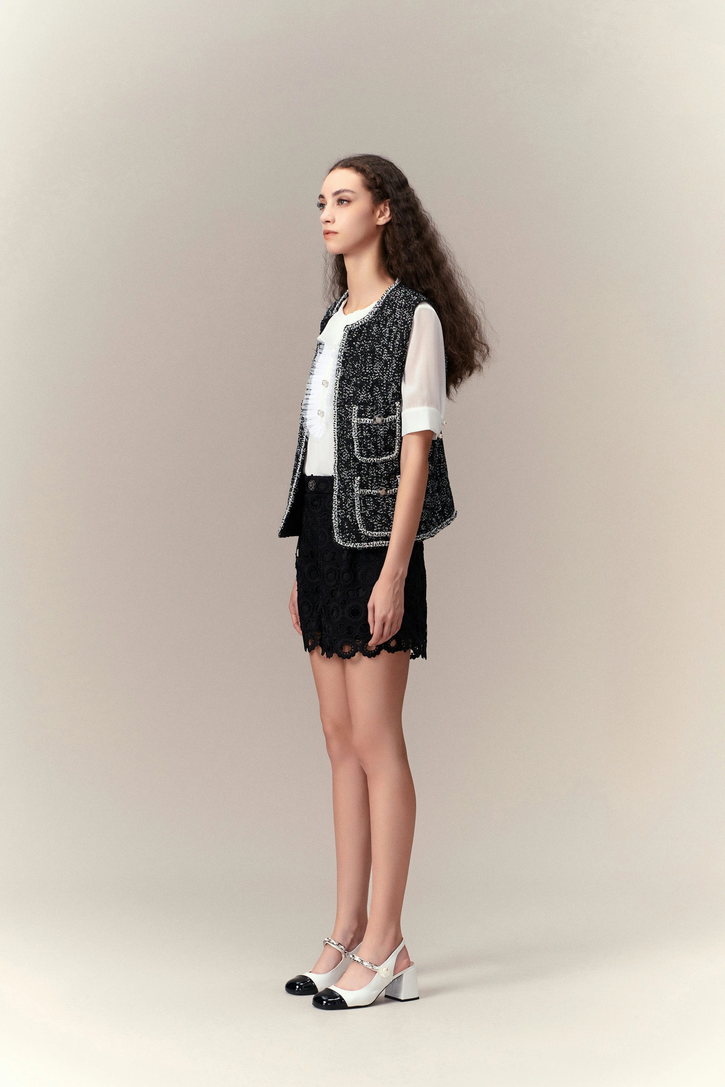 Prestige Patch-pocket Tweed Vest