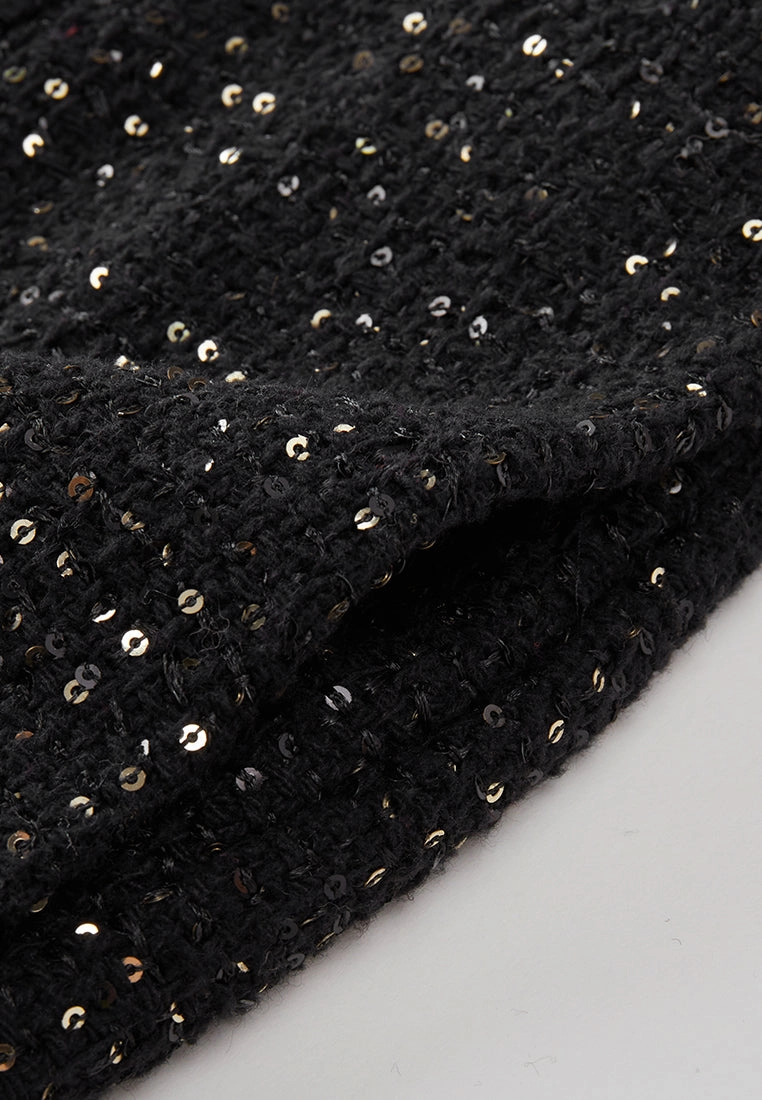 Prestige Sequined Tweed Fishtail Skirt