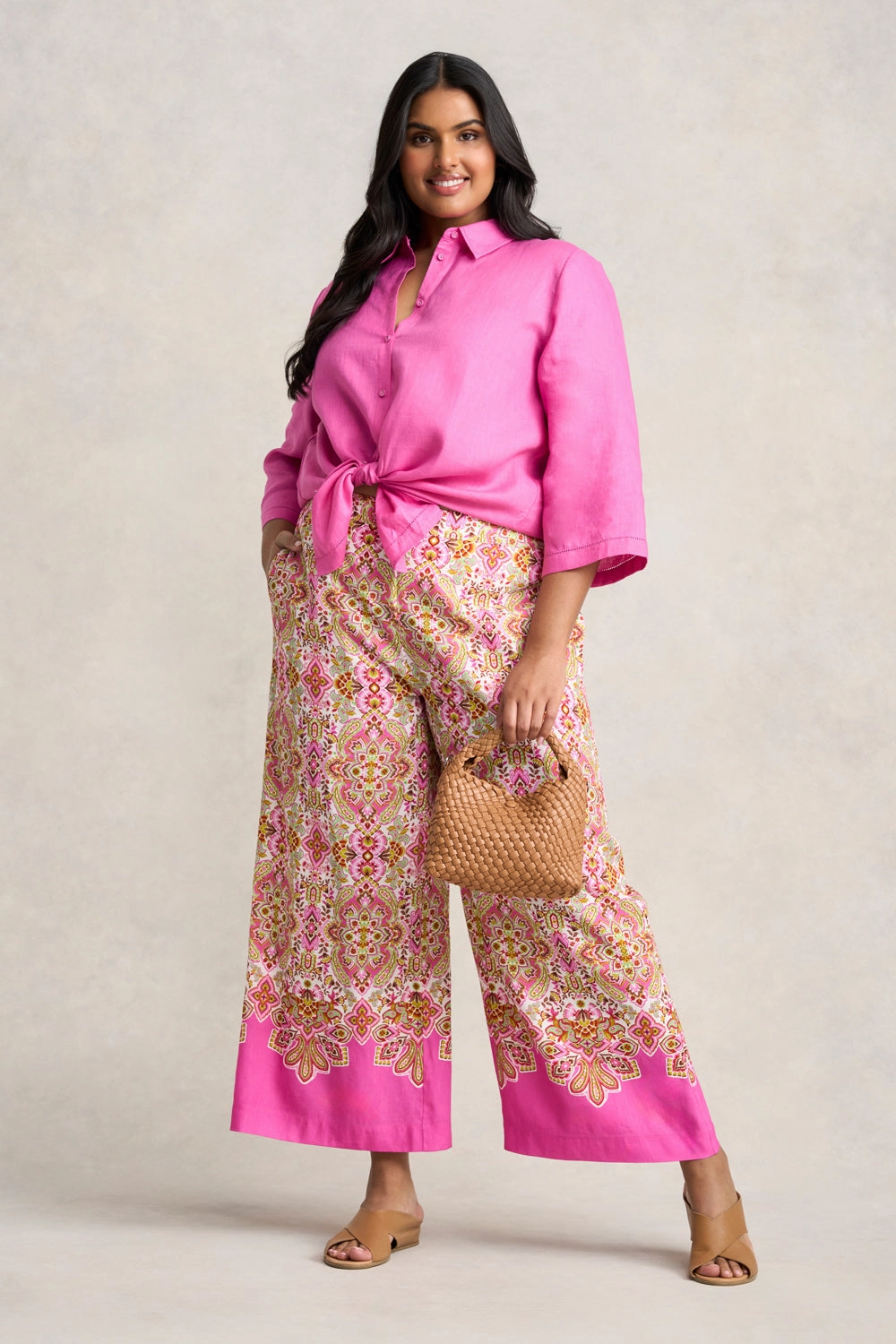 Printed 7/8 Pant - Moroccan Tile Print