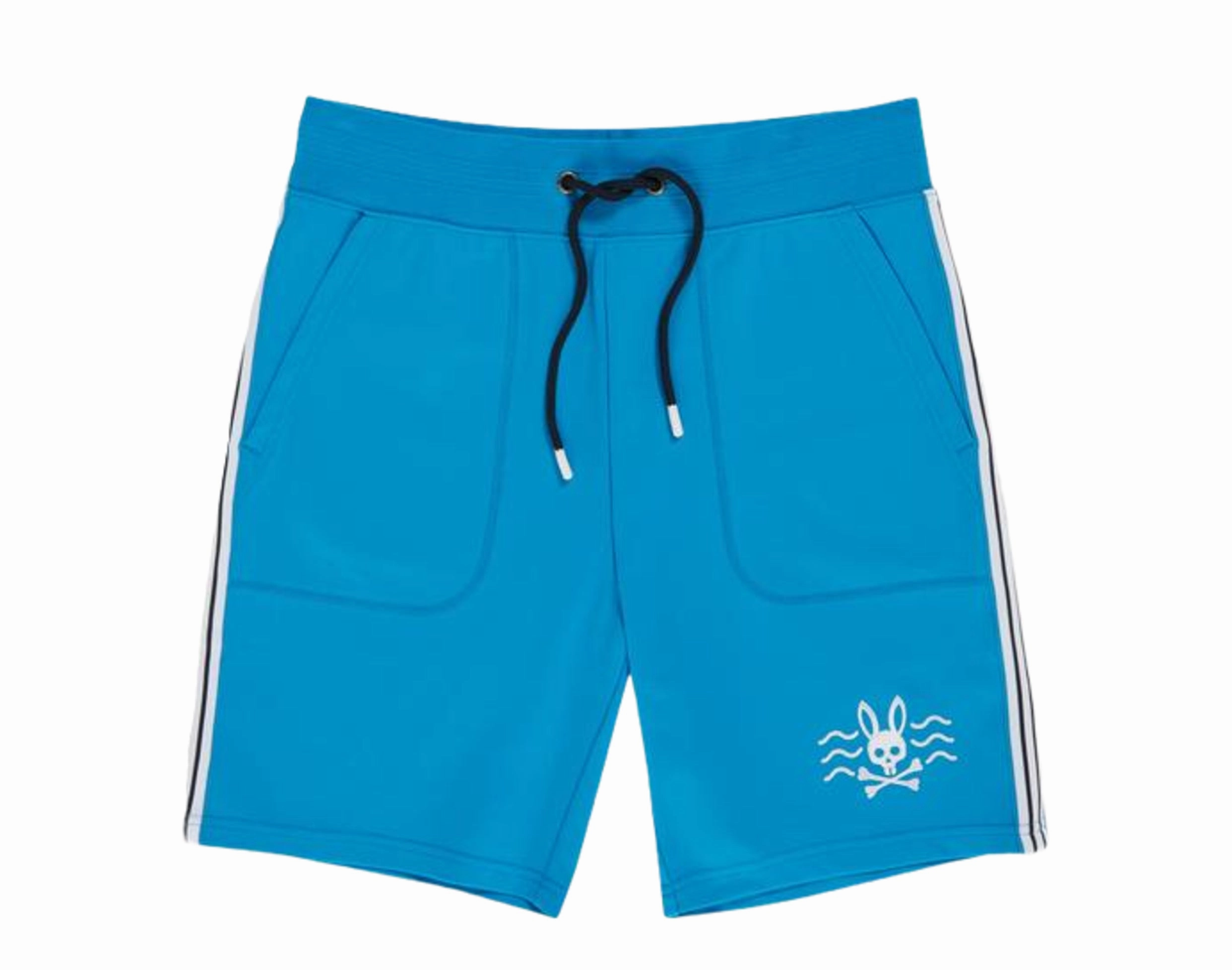 Psycho Bunny Filcham Aegean Sea Blue Men's Sweat Shorts B6R327P1FT-AEG