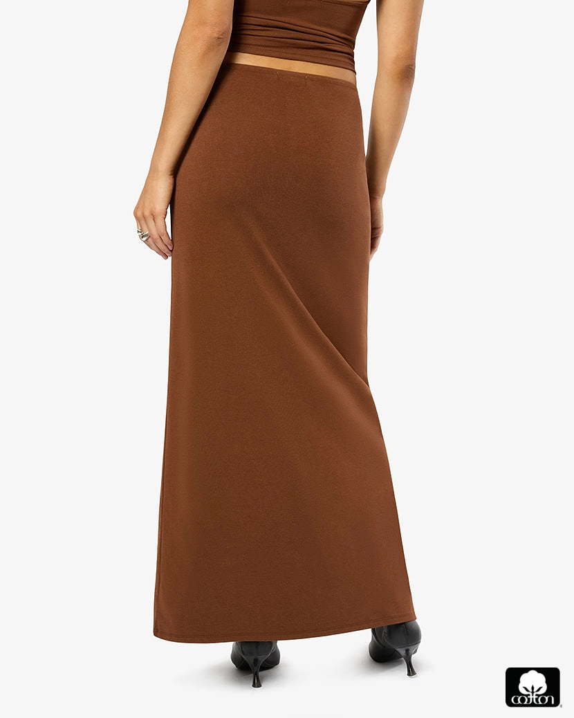 Pull On Midi Skirt