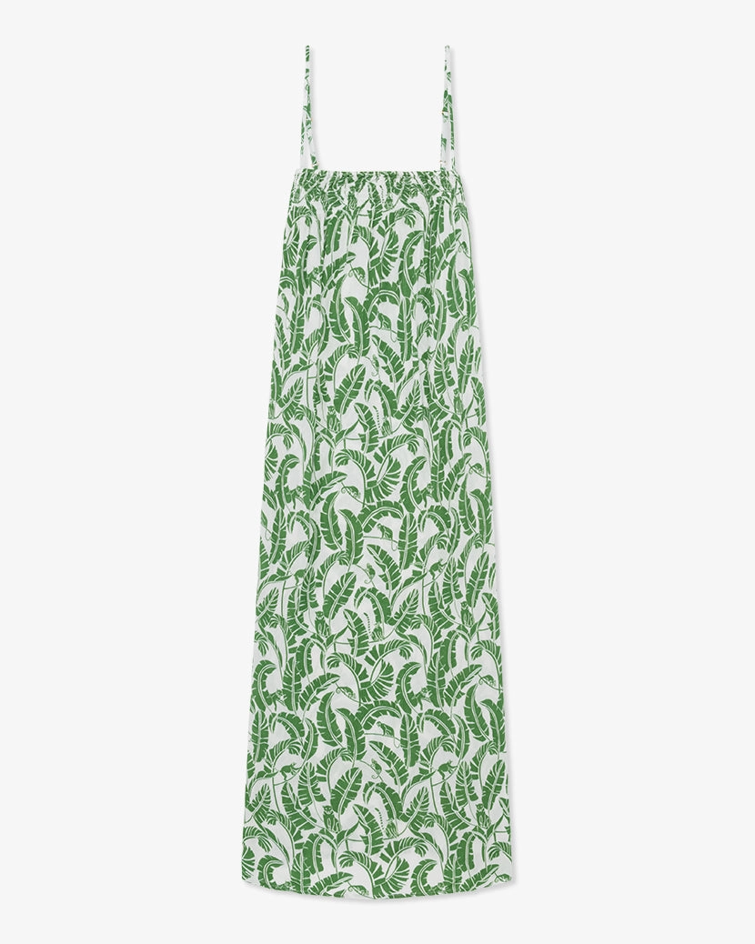 Pull On Smocked Animal Tree Midi Dress