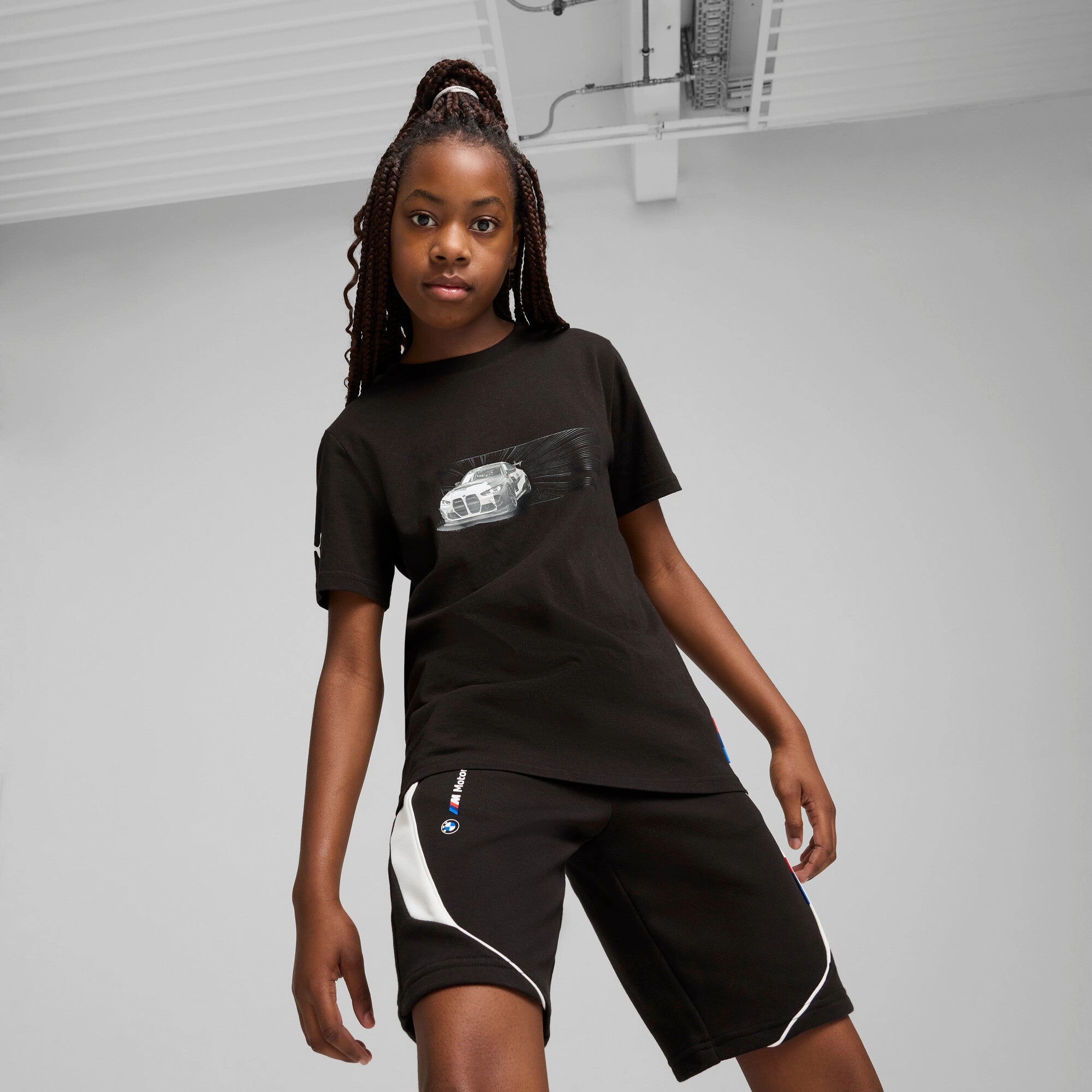PUMA Big Kids' BMW Motorsport Car Graphic Tee