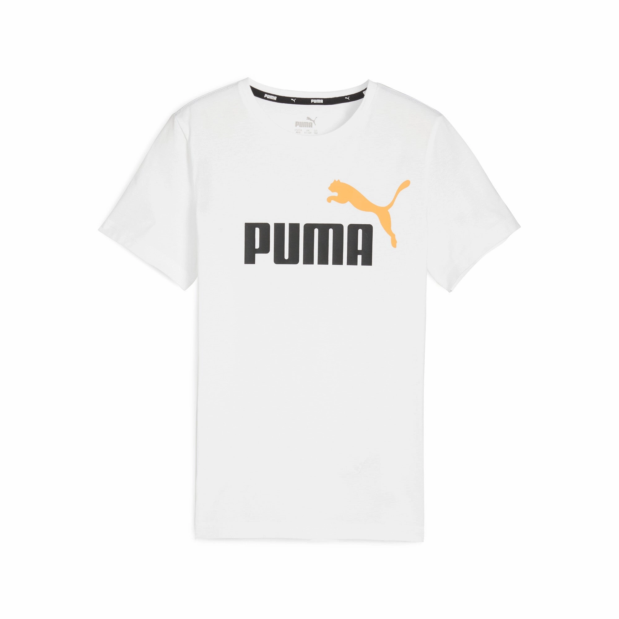 PUMA Big Kids' Essentials  Two-Tone Logo Tee