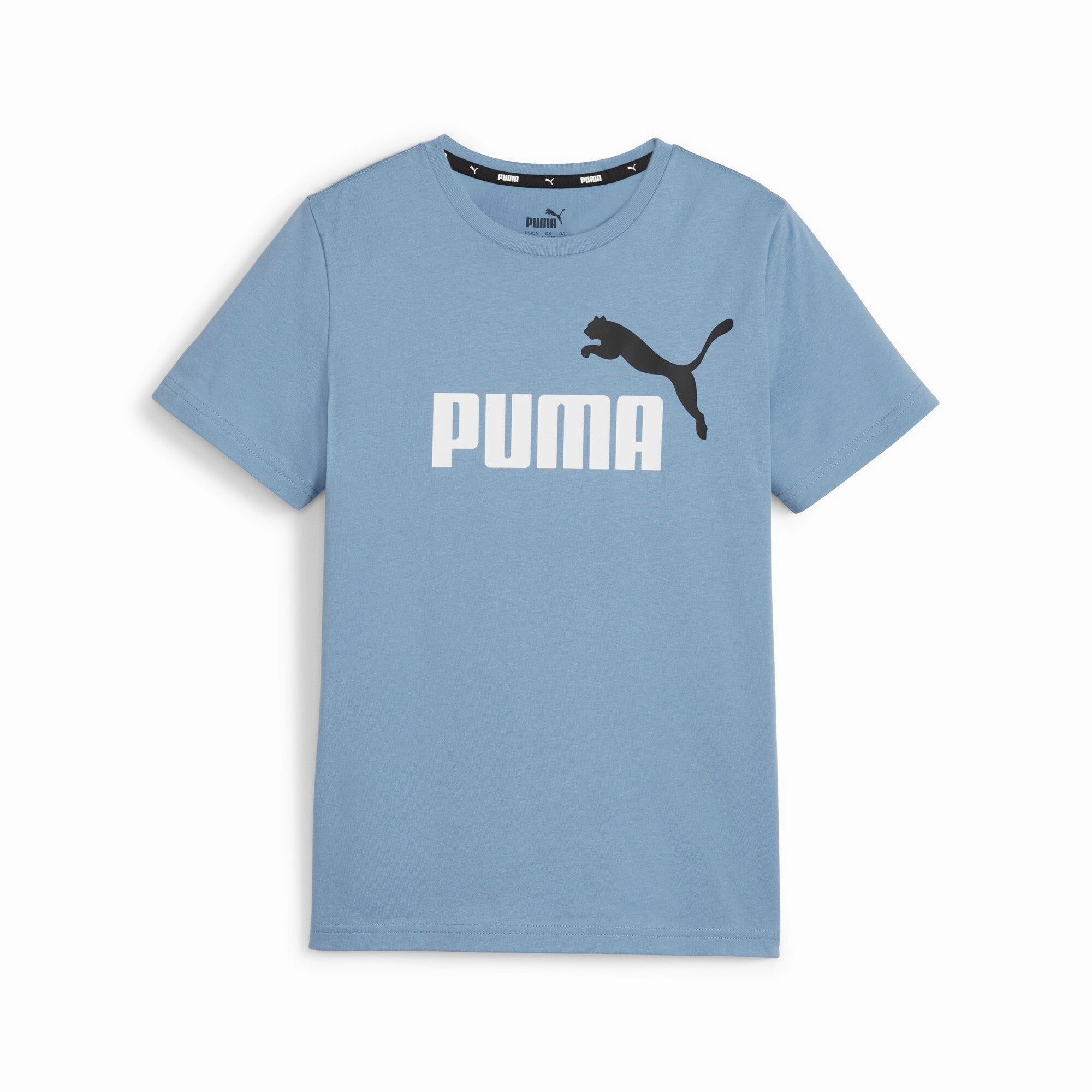 PUMA Big Kids' Essentials  Two-Tone Logo Tee