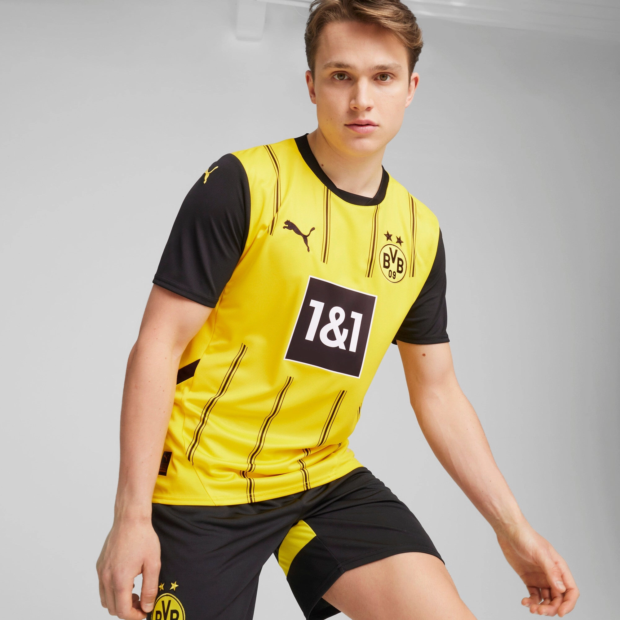 PUMA Men's Borussia Dortmund 24/25 Replica Home Soccer Jersey